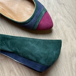 Talbots Multicolor Flats in Blue, Pink, and Green - SIZE 8